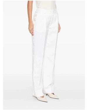 Victoria Beckham Wide Trousers - White