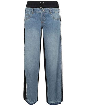 Jonathan Simkhai Hose Mit Elastischem Bund Und Logo - Blau