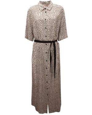EMMA & GAIA Abito Chemisier Wo Kleid - Natur