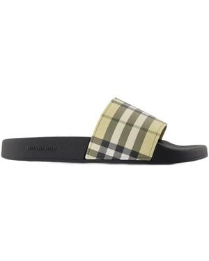 Burberry Lf Furley Sandals - Green
