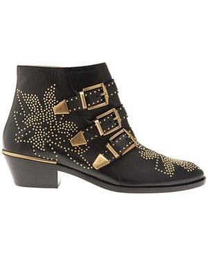 Chloé Cowboy Boots - Schwarz
