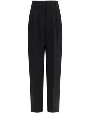 Max Mara Broeken ,Zwart ,Linnen Mstsumero Broek