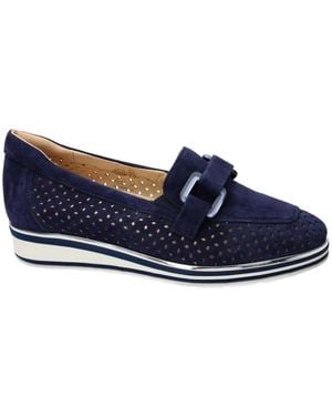 Softwaves Schoenen ,Blauw ,Leer Ventura Loafers