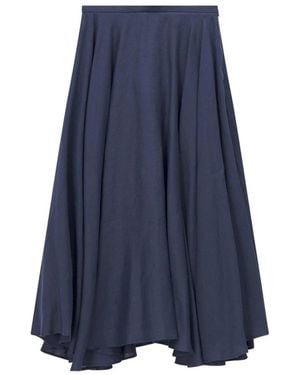 Lardini Rokken ,Blauw ,Linnen Maxi Rokken