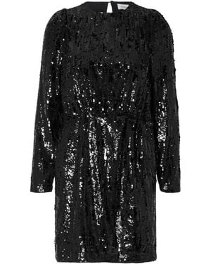 SELECTED Kurzes Paillettenkleid - Schwarz