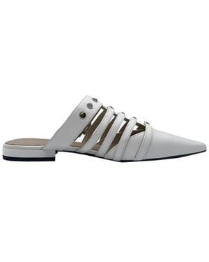 Pinko Gianira 17 Sabot Nappa Flats - Weiß