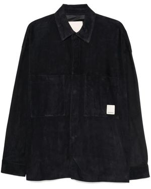 Emporio Armani Leather Jackets - Black
