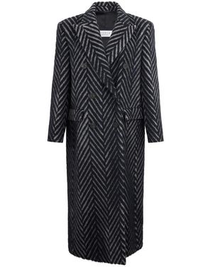 Peserico Double-Breasted Coats - Negro