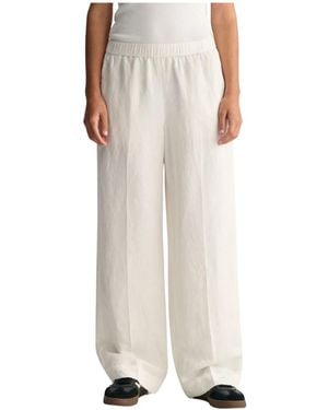 GANT Wide Trousers - Neutro