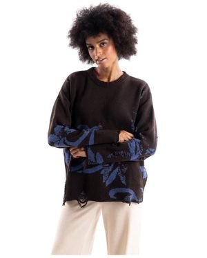 Akep Dora Rundhals-Strickware - Schwarz