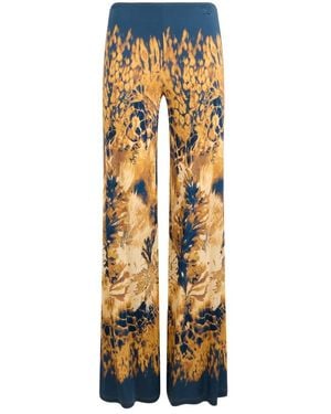 Alberta Ferretti Wide Trousers - Metallic