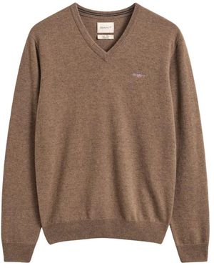 GANT V-Ausschnitt Pullover - Braun