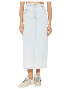 Nina Ricci Denim Skirts - White