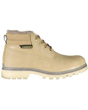 Carrera Schoenen ,Polyester Veterschoenen Met Contrastdetails - Naturel