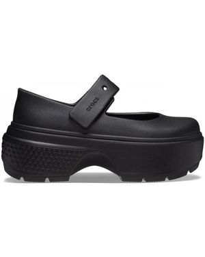 Crocs™ Sandalias Mary Jane Stomp Negras, Mujer, Talla - Negro