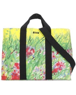 MSGM Tote Bags - Green
