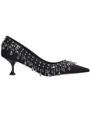 Lola Cruz Court Shoes - Black