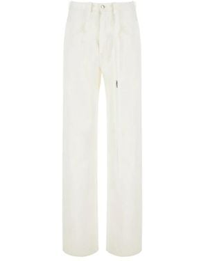 Ann Demeulemeester Wide Jeans - White