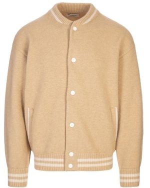 Laneus Bomber Jackets - Natural