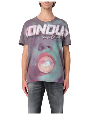 Dondup Baumwoll T-Shirt - Grau
