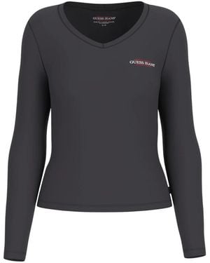 Guess Zwart Longsleeve T-Shirt Polos