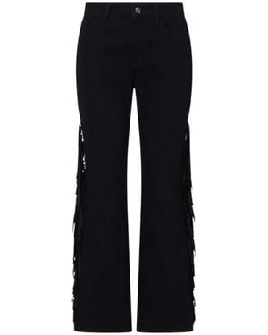 Liu Jo Jeans ,Zwart ,Katoen Wide Jeans