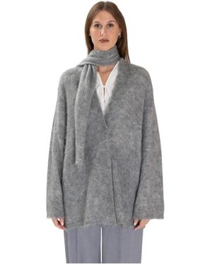 forte_forte Maxi Cardigan - Grau