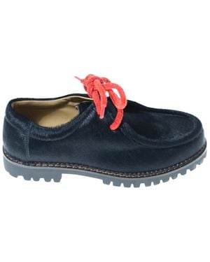 Maze Laced Shoes - Blue