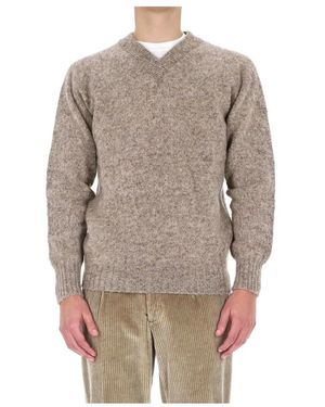 Howlin' V-Neck Knitwear - Brown