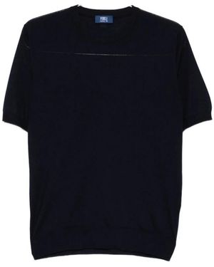 Fedeli Round-Neck Knitwear - Blue