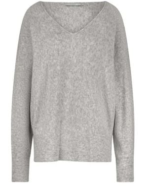 Summum V-Neck Knitwear - Grey