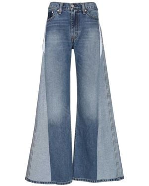E.L.V. Denim Wide Jeans - Azul