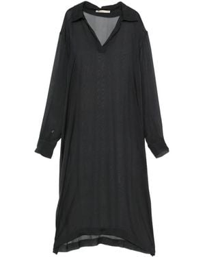 Paloma Wool V-Neck Sheer Shirt - Zwart