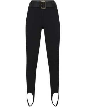Self-Portrait Leggings Met Ceintuur Van Stretch-Jersey Met Beugel - Zwart