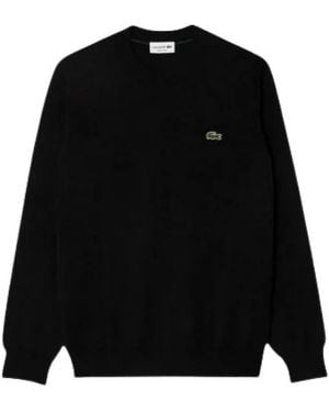 Lacoste Truien & Vesten ,Zwart ,Crew Neck Sweater