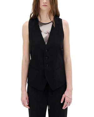 Ann Demeulemeester Vests - Negro