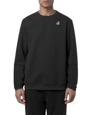 K-Way Hoodies & Sweatvesten ,Zwart ,Katoen Nael Brushed Pc Fleece