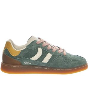 Coolway Schoenen ,Groen ,Katoen Goal Sneakers - Blauw