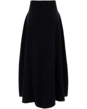 Extreme Cashmere Midi Skirts - Negro