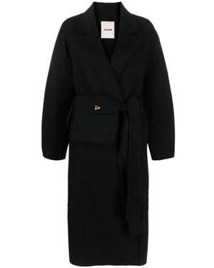 Aeron Belted Coats - Black