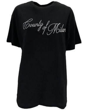 Marcelo Burlon Kurzärmelige T-Shirts - Schwarz