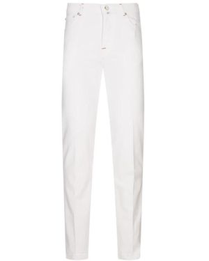 Kiton Slim-Fit Trousers - Wit