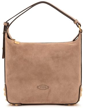 Tod's Mini Wildleder-Umhängetasche - Braun