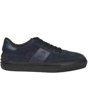Tod's Sneakers blu con inserti in pelle