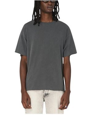 John Elliott Folsom Cropped Tee - Schwarz