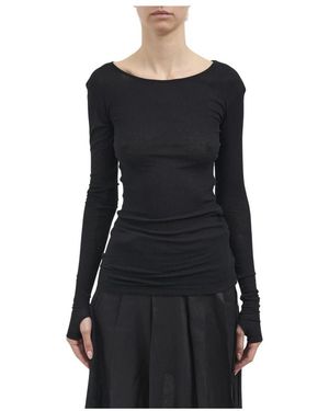 Isabel Benenato Round-Neck Knitwear - Black
