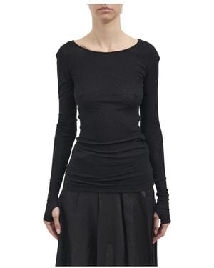 Isabel Benenato Round-Neck Knitwear - Black