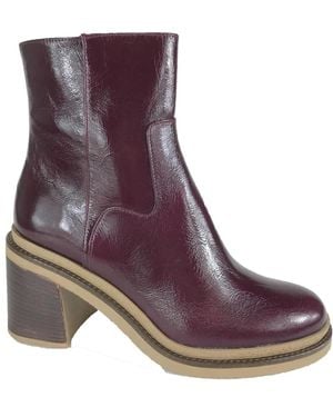 Softwaves Heeled Boots - Violet