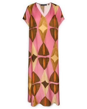 Elena Miro Midi Dresses - Naranja