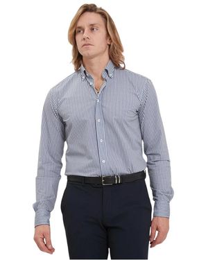 Traiano Milano Formal Shirts - Azul